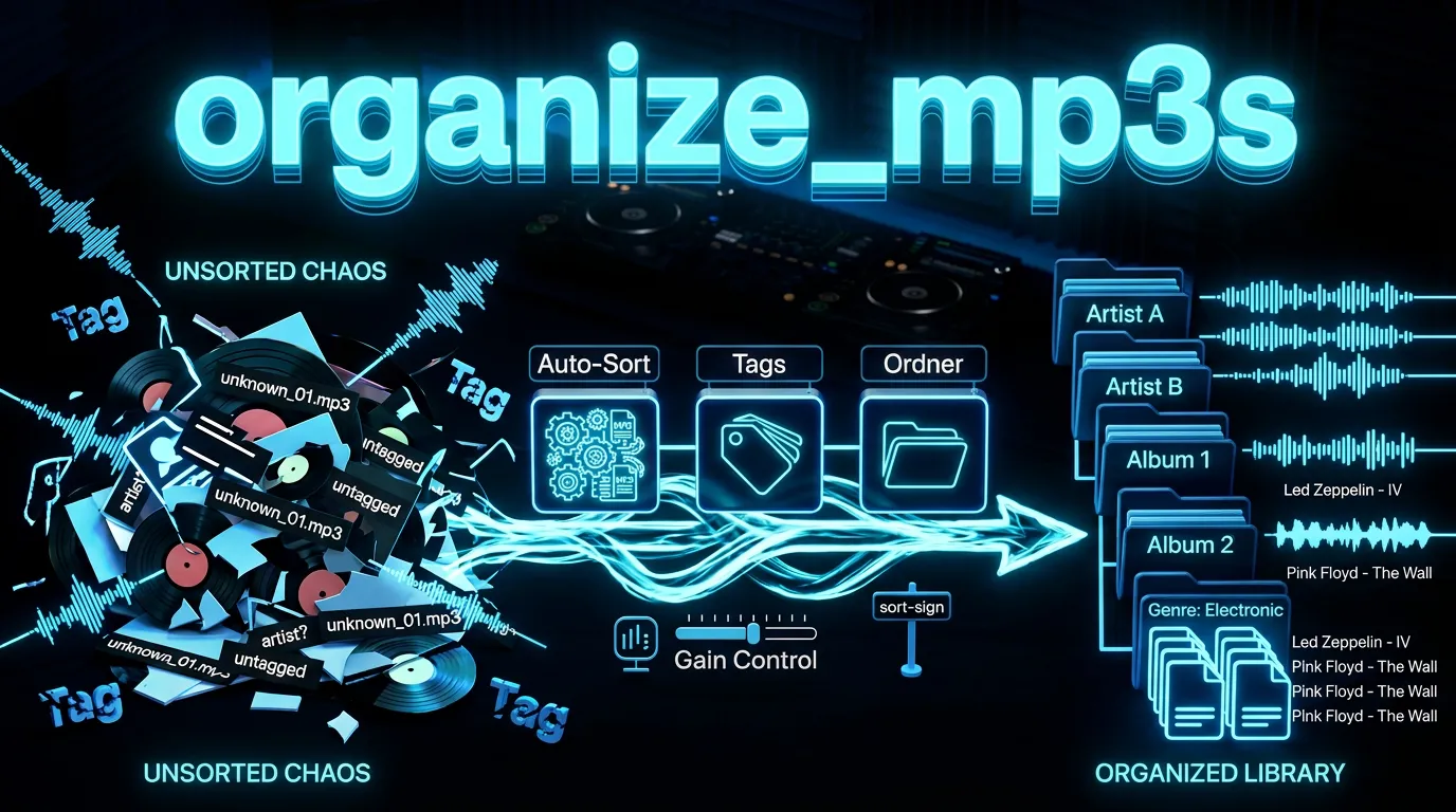 organize MP3s into folders by genre